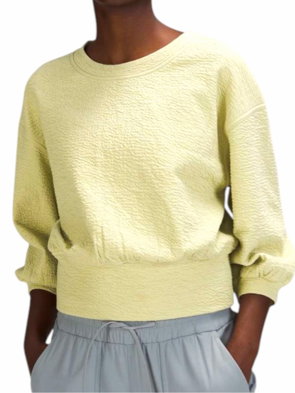 Lululemon Textured Crewneck Pullover Size 4